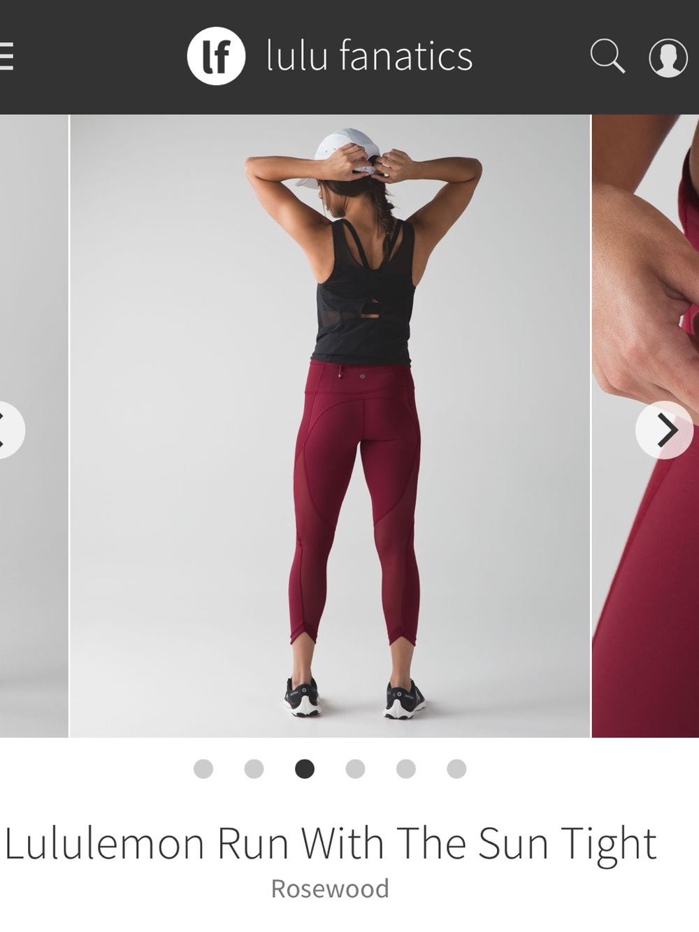 Lululemon Run With The Sun Tight Size 4